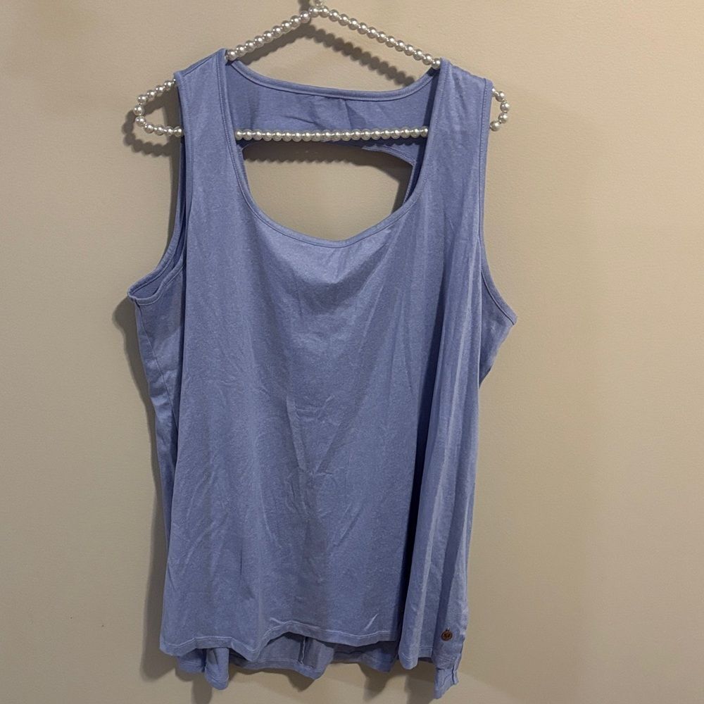 Livi active Blue Sleeveless workout tank Top size 18/20